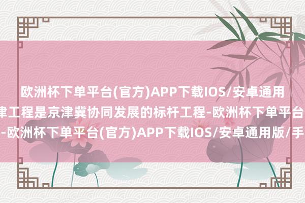 欧洲杯下单平台(官方)APP下载IOS/安卓通用版/手机版副中心站要津工程是京津冀协同发展的标杆工程-欧洲杯下单平台(官方)APP下载IOS/安卓通用版/手机版