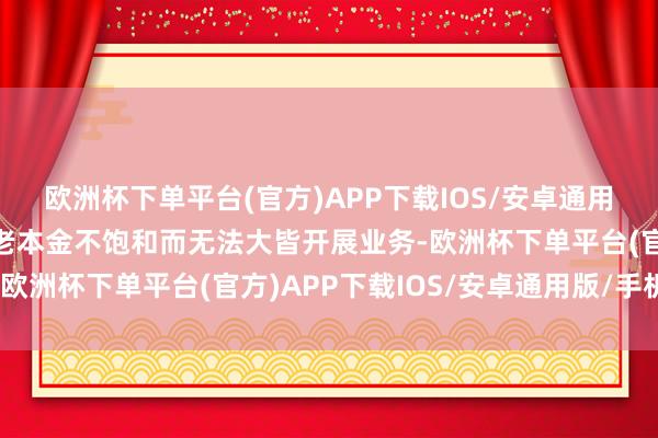 欧洲杯下单平台(官方)APP下载IOS/安卓通用版/手机版同期也濒临老本金不饱和而无法大皆开展业务-欧洲杯下单平台(官方)APP下载IOS/安卓通用版/手机版