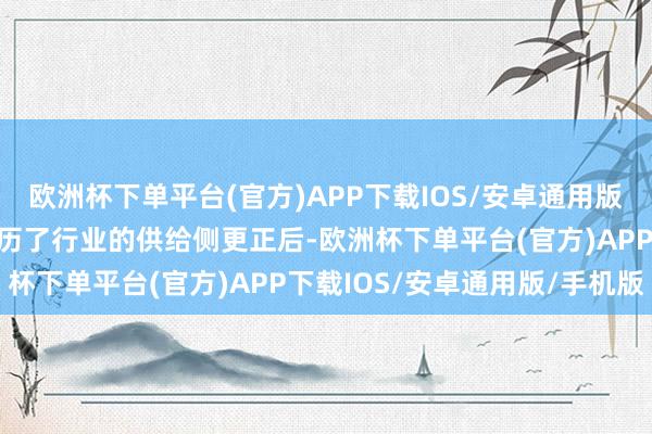 欧洲杯下单平台(官方)APP下载IOS/安卓通用版/手机版这些传统行业阅历了行业的供给侧更正后-欧洲杯下单平台(官方)APP下载IOS/安卓通用版/手机版