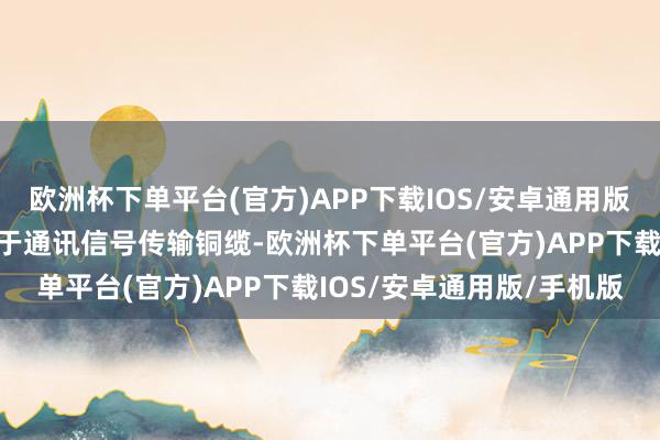 欧洲杯下单平台(官方)APP下载IOS/安卓通用版/手机版公司馈线电缆属于通讯信号传输铜缆-欧洲杯下单平台(官方)APP下载IOS/安卓通用版/手机版